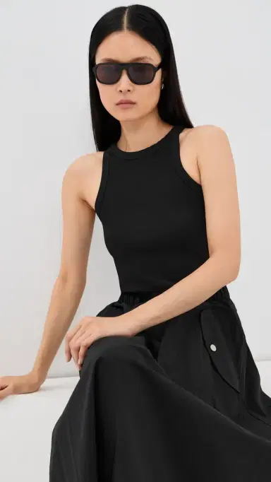 CO Knit Tank Black | Thumbnail 2