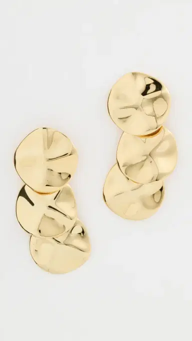 Lele Sadoughi Socialite Statement Earrings Gold One Size | Thumbnail 2