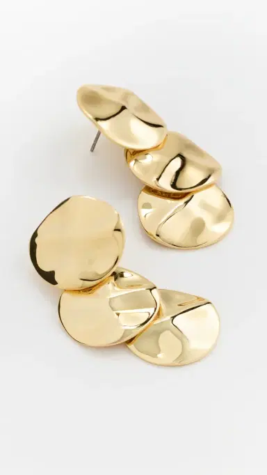 Lele Sadoughi Socialite Statement Earrings Gold One Size | Thumbnail 4
