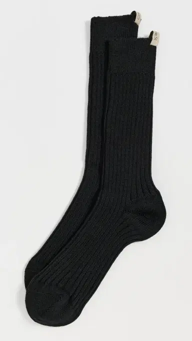 Comme Si The Merino Chunky Socks Black 35-38 | Thumbnail 2