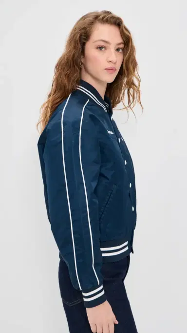 Sporty & Rich Yankees Varsity Jacket Dark Navy/White M | Thumbnail 4