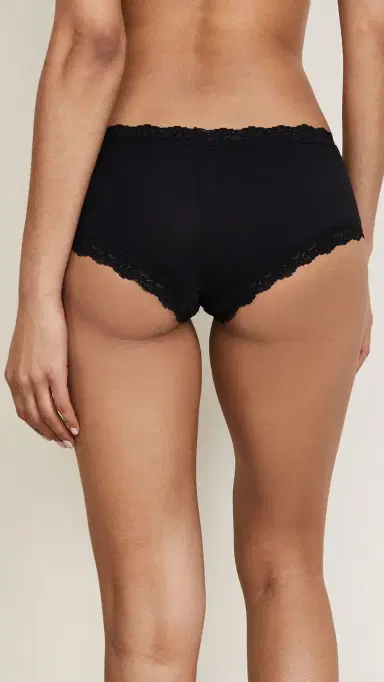 Hanky Panky Cotton with a Conscience Boy Shorts Black S | Thumbnail 3