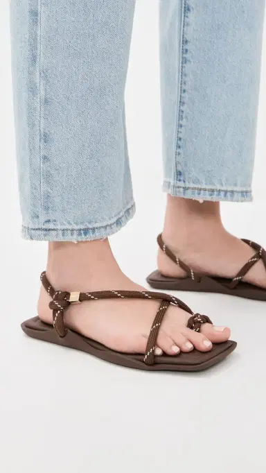 Flòwze Flo Square Sandals Brown | Thumbnail 3