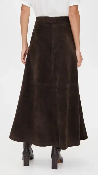 Joe's Jeans The Tavi Vegan Suede Skirt Dark Chocolate | Thumbnail 4