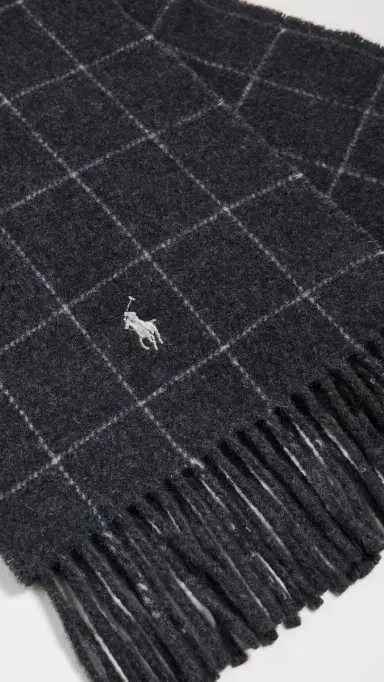 Polo Ralph Lauren Reversible Windowpane Scarf | Thumbnail 4