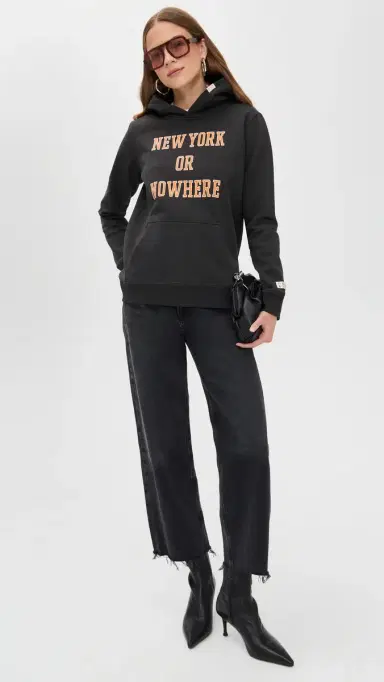 New York or Nowhere Knicks Classic Hoodie Faded Black M | Thumbnail 5