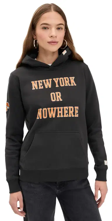 New York or Nowhere Knicks Classic Hoodie Faded Black M | Thumbnail 1