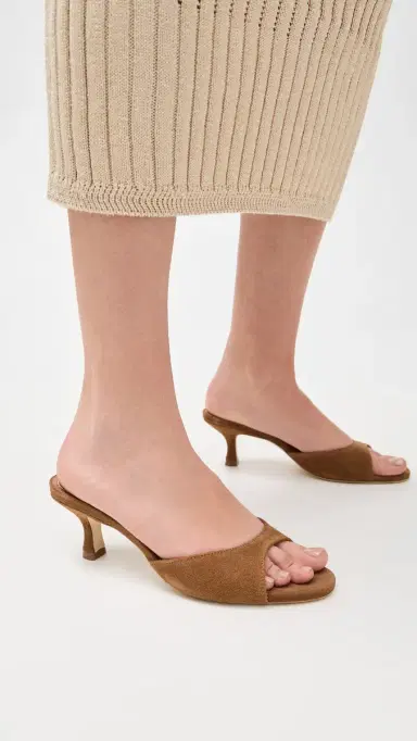 Staud Brigitte Mules Tan 36 | Thumbnail 3
