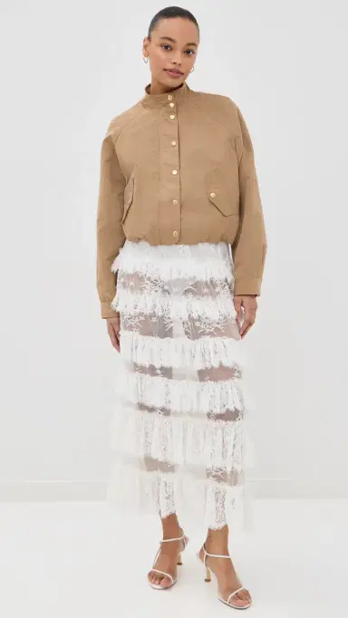 Sea Holden Lace Maxi Skirt White | Thumbnail 2