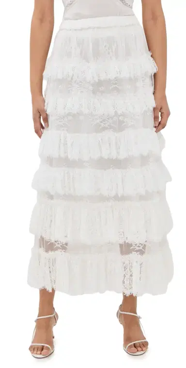 Sea Holden Lace Maxi Skirt White | Thumbnail 1