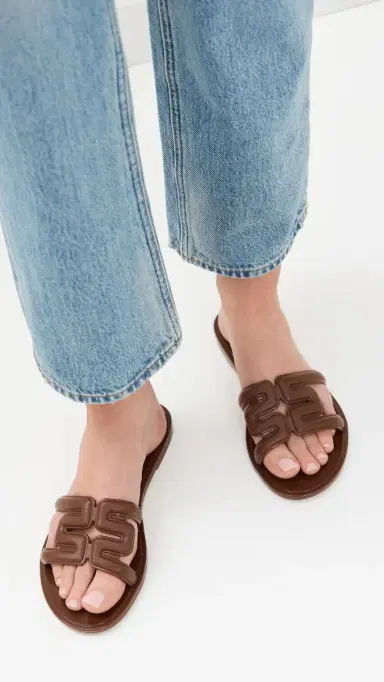 Melissa M Jelly Slides Brown 7 | Thumbnail 3