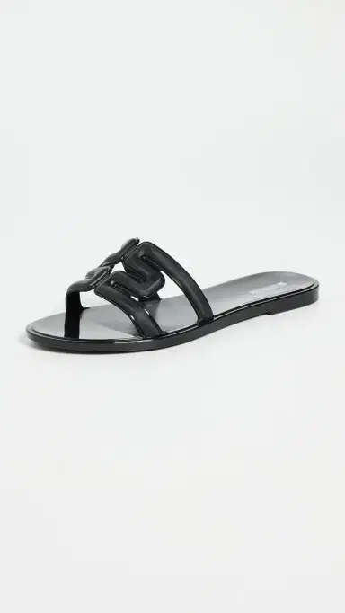 Melissa M Jelly Slides Black | Thumbnail 2