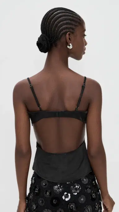 Bailey Rose Black Embellished Tank Black | Thumbnail 3 Bailey Rose Black Embellished Tank Black | Thumbnail 3