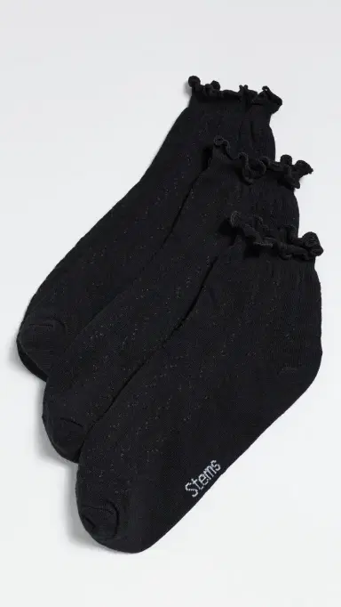 Stems Pointelle Mid Crew Socks 3 Pack | Thumbnail 2 Stems Pointelle Mid Crew Socks 3 Pack | Thumbnail 2