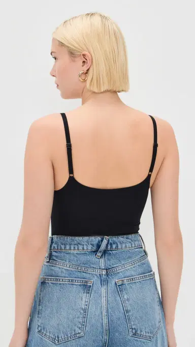 Commando Ballet Cami Thong Bodysuit Black One Size | Thumbnail 3