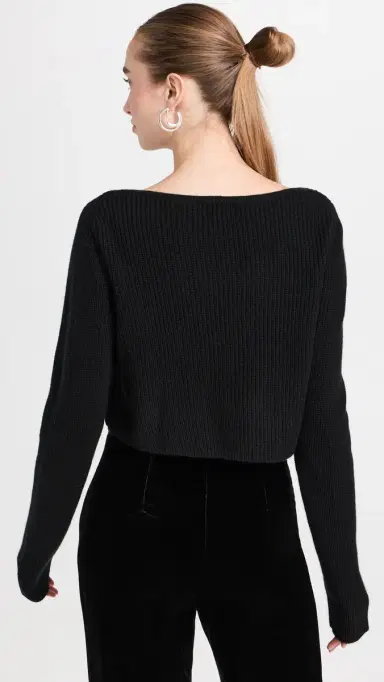 Le Kasha Cannes Cashmere Cropped Sweater | Thumbnail 3 Le Kasha Cannes Cashmere Cropped Sweater | Thumbnail 3