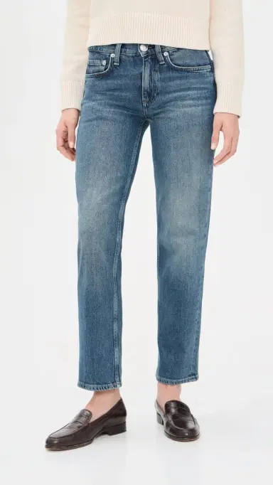 rag & bone Harlow Low Rise Ankle Straight Jeans Easton | Thumbnail 2 rag & bone Harlow Low Rise Ankle Straight Jeans Easton | Thumbnail 2