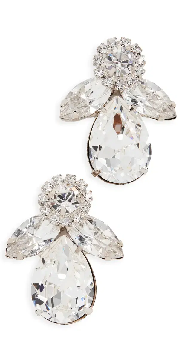 Jennifer Behr Edith Earrings Crystal One Size