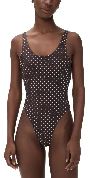 LIONESS Kenny One Piece Chocolate Blue Polka M | Thumbnail 1 LIONESS Kenny One Piece Chocolate Blue Polka M | Thumbnail 1