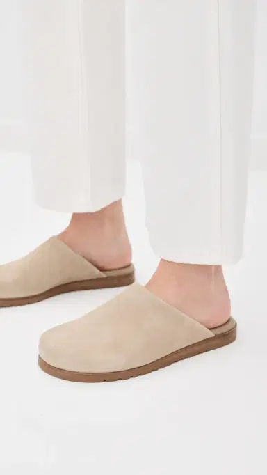 SIMKHAI Emery Suede Clogs Desert | Thumbnail 3