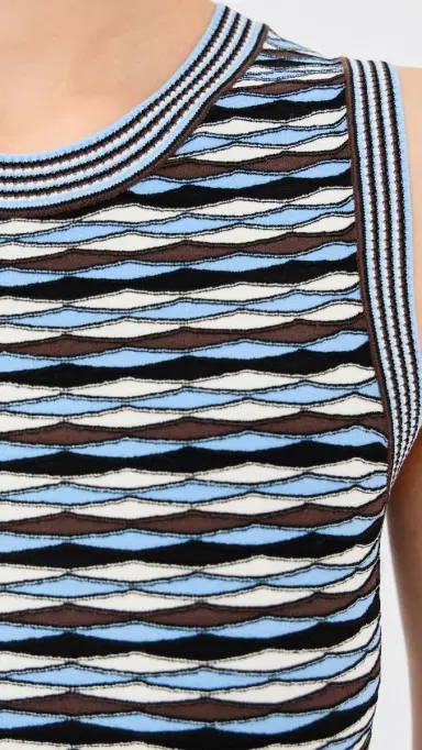 Veronica Beard Cropped Jerrel Knit Tank Blue Jay Multi | Thumbnail 6 Veronica Beard Cropped Jerrel Knit Tank Blue Jay Multi | Thumbnail 6