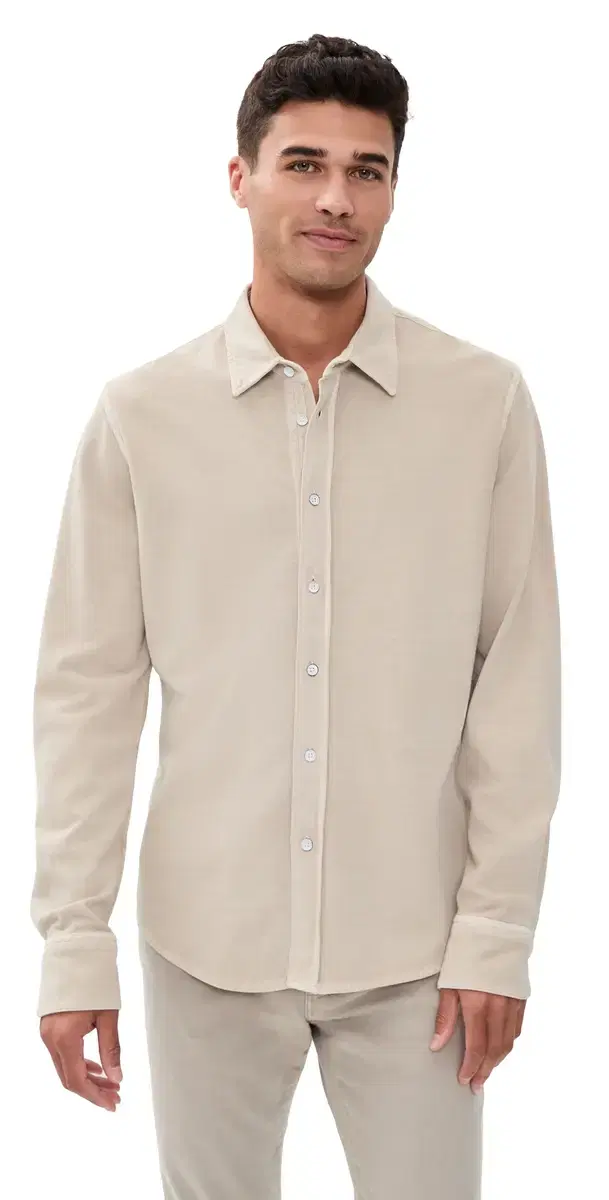 Garment Dyed Oxford Shirt Taupe