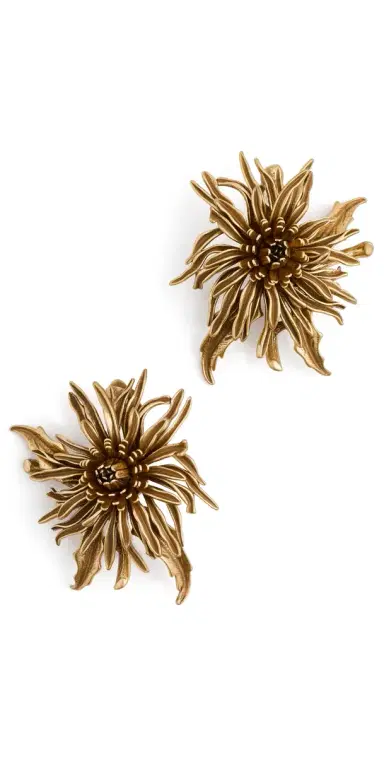 Cult Gaia Octavia Earrings Antique Brass One Size | Thumbnail 1