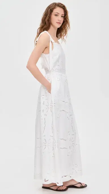 Saylor April Dress White | Thumbnail 4