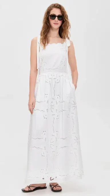 Saylor April Dress White | Thumbnail 5