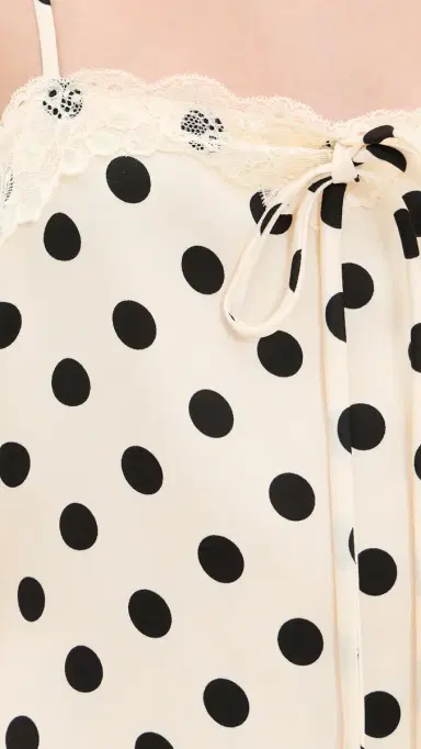Bailey Rose Polka Dot Maxi Dress Cream | Thumbnail 6