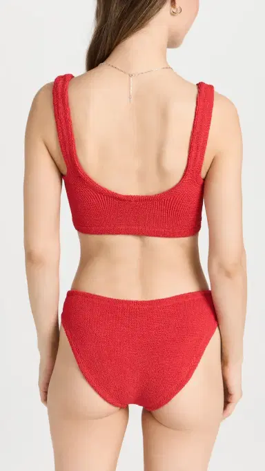 Hunza G Coverage Xandra Bikini Set Red One Size | Thumbnail 3 Hunza G Coverage Xandra Bikini Set Red One Size | Thumbnail 3