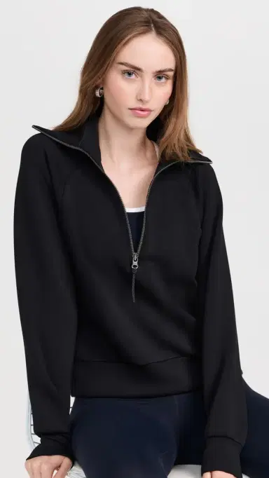 Spanx AirEssentials Half Zip Sweatshirt Very | Thumbnail 2