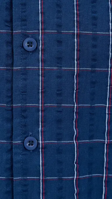 McTavish Holiday Collar Shirt Blue Multi M | Thumbnail 6