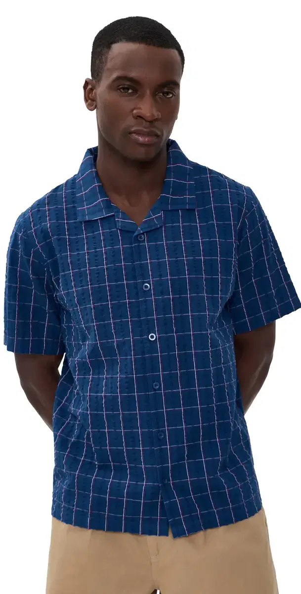 Holiday Collar Shirt Blue ulti