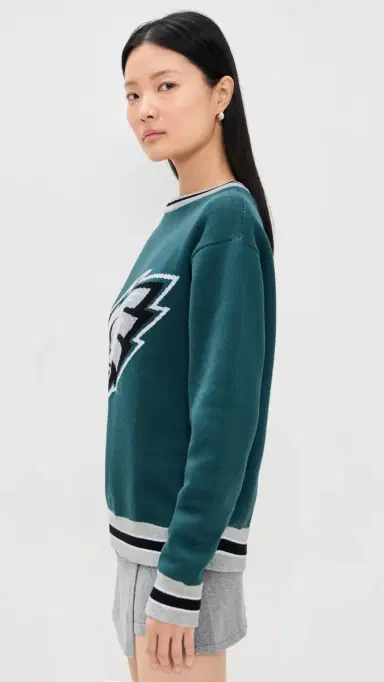 Terez Eagles Crewneck Sweater Eagles Midnight Green M | Thumbnail 4 Terez Eagles Crewneck Sweater Eagles Midnight Green M | Thumbnail 4