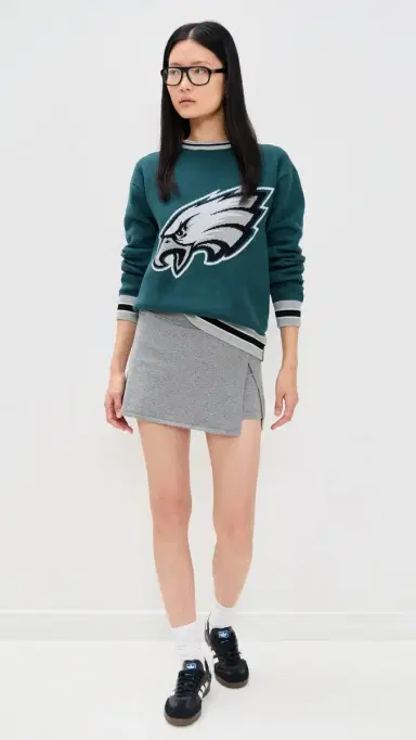 Terez Eagles Crewneck Sweater Eagles Midnight Green M | Thumbnail 5 Terez Eagles Crewneck Sweater Eagles Midnight Green M | Thumbnail 5