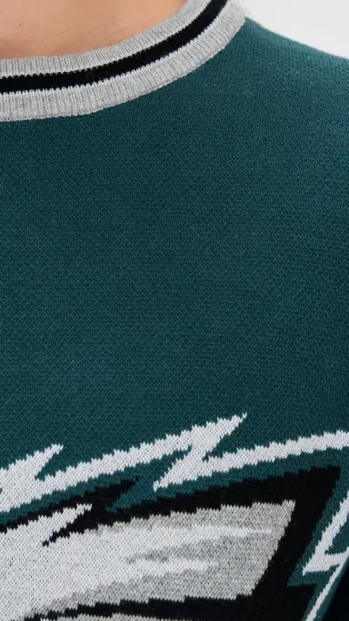 Terez Eagles Crewneck Sweater Eagles Midnight Green M | Thumbnail 6 Terez Eagles Crewneck Sweater Eagles Midnight Green M | Thumbnail 6