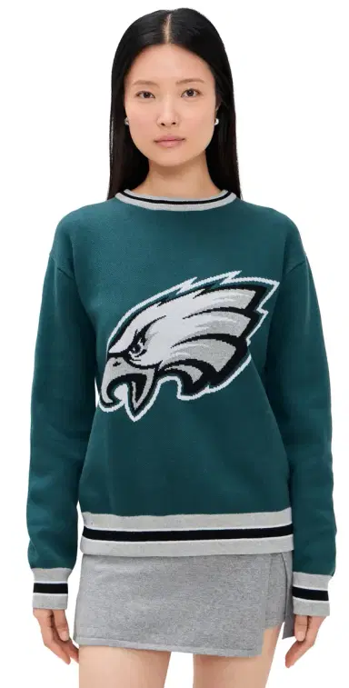 Terez Eagles Crewneck Sweater Eagles Midnight Green M | Thumbnail 1 Terez Eagles Crewneck Sweater Eagles Midnight Green M | Thumbnail 1