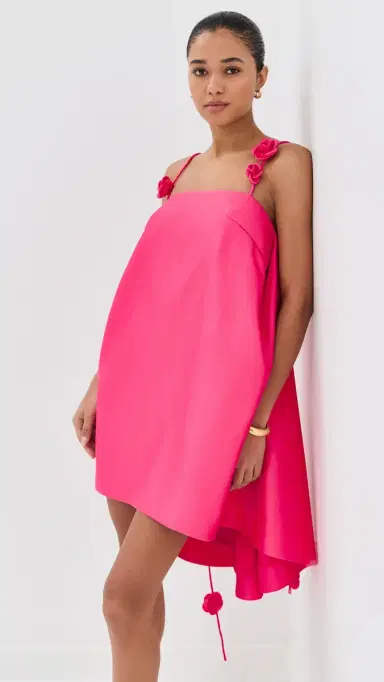 Leo Lin Fiona Rose Mini Dress Pink | Thumbnail 2