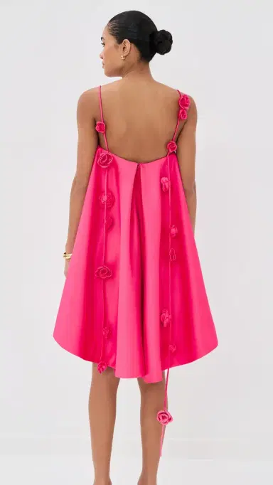 Leo Lin Fiona Rose Mini Dress Pink | Thumbnail 3