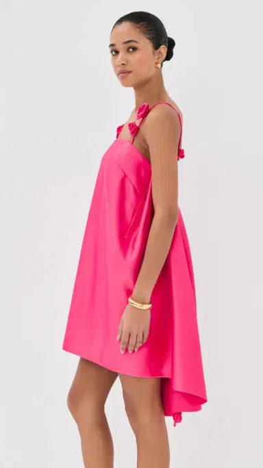 Leo Lin Fiona Rose Mini Dress Pink | Thumbnail 4