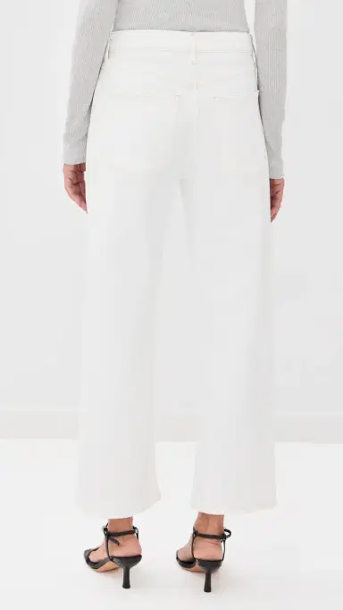 AGOLDE Harper Crop Relaxed Straight Jeans White Wash 31 | Thumbnail 4