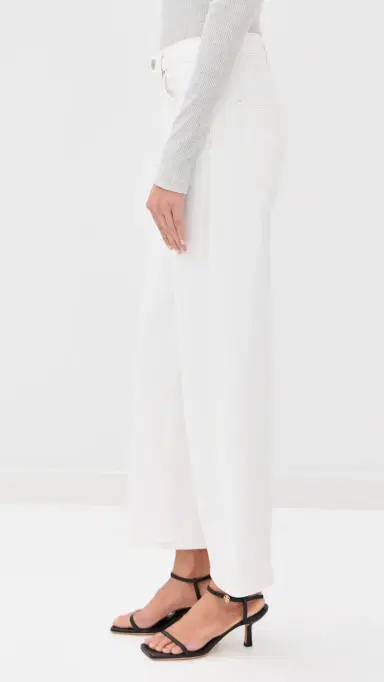 AGOLDE Harper Crop Relaxed Straight Jeans White Wash 31 | Thumbnail 5