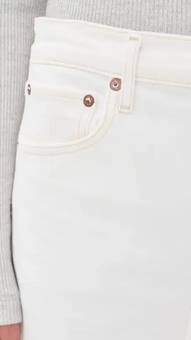 AGOLDE Harper Crop Relaxed Straight Jeans White Wash 31 | Thumbnail 6