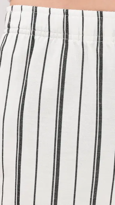 Vince Resort Stripe Drawstring Pull On Pants B'White/Black | Thumbnail 6 Vince Resort Stripe Drawstring Pull On Pants B'White/Black | Thumbnail 6