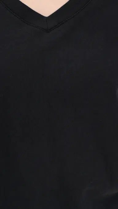 Z Supply Modern V Neck Tee Black | Thumbnail 6