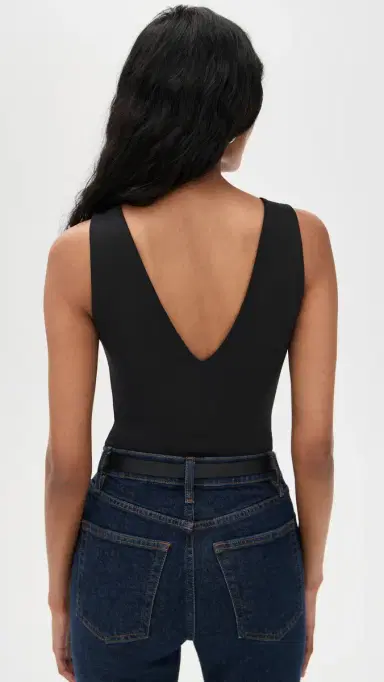 Good American Scuba Deep V Thong Bodysuit Black001 | Thumbnail 3 Good American Scuba Deep V Thong Bodysuit Black001 | Thumbnail 3