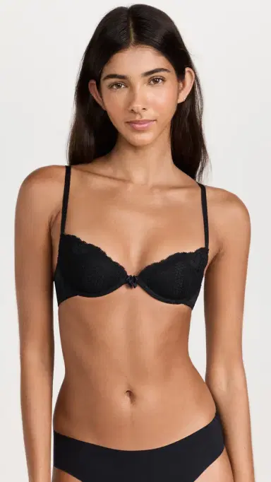 Timpa Duet Lace Half Cup Padded Bra | Thumbnail 2