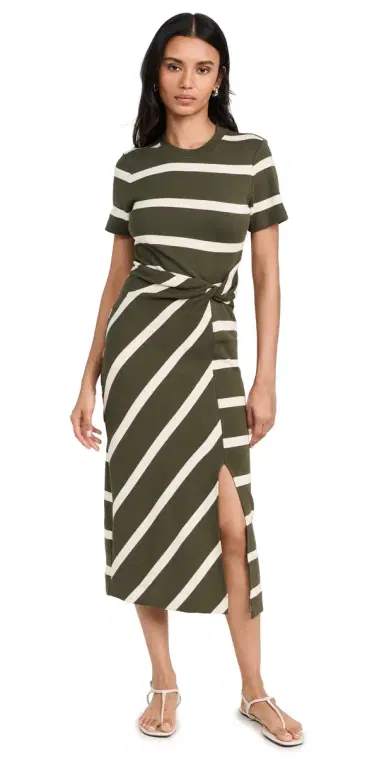 TANYA TAYLOR Short Sleeve Striped Cody Dress | Thumbnail 1 TANYA TAYLOR Short Sleeve Striped Cody Dress | Thumbnail 1