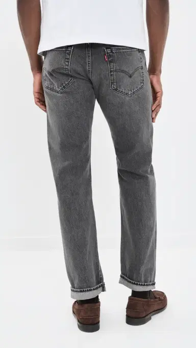 Levi's 501 Relaxed Jeans Black Ash Selvedge 38 | Thumbnail 3